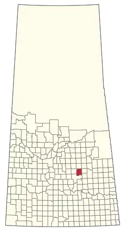 Location of the RM of Big Quill No. 308 in Saskatchewan