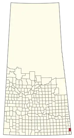 Location of the RM of Storthoaks No. 31 in Saskatchewan