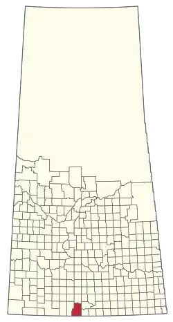 Location of the RM of Old Post No. 43 in Saskatchewan
