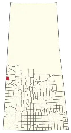 Location of the RM of Britannia No. 502 in Saskatchewan
