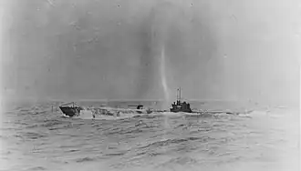 U-90 at sea in 1918.