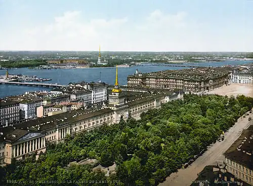 View of the Neva and the Main Admiralty 1890-1900