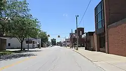 Looking south on North Howard Street (Ohio State Route 729) in Sabina