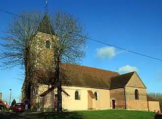The church in Saint-Bonnet-en-Bresse