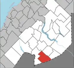 Location within Témiscouata RCM