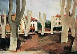 Saint-Tropez, Place des Lices by Joseph Kutter, 1930
