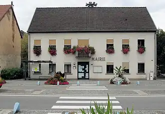 The town hall in Sainte-Suzanne