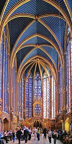 Upper chapel of Sainte-Chapelle (1242–48)
