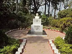 Statue of the novelist, in the house's gardens