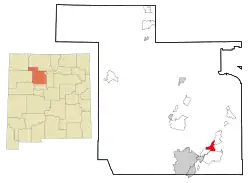 Location of Algodones, New Mexico