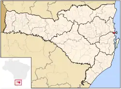Location in the State of Santa Catarina