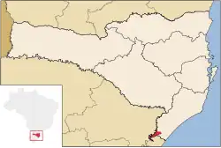 Location of Praia Grande