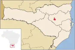Location of Rio do Oeste