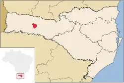 Location in Santa Catarina