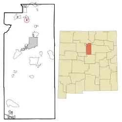Location of Cuyamungue, New Mexico