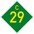 C29 road shield}}