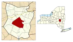 Location in Schoharie County and the state of New York.