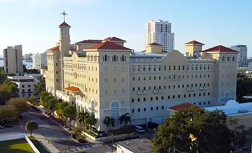 Flag building (south and east side)