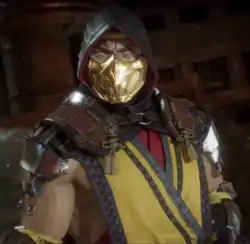 Scorpion, as he appears in Mortal Kombat 11.