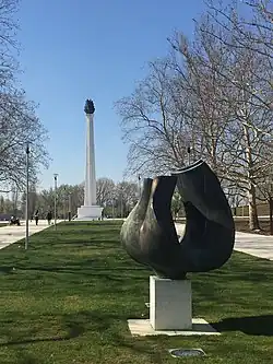 Sculpture Open Form (Flower) by Lidija Mišić