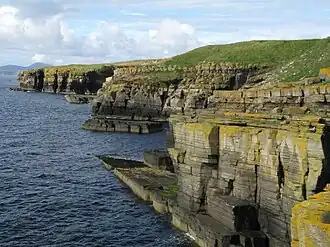 The cliffs at Mid Clyth