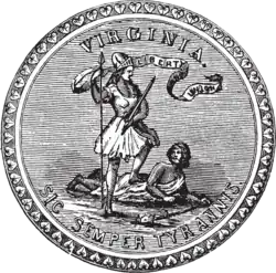Seal of Virginia, 1865 to 1873
