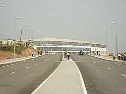 Exterior view of the Sekondi-Takoradi Stadium
