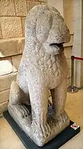 Lion sculpture from the walls of the palace