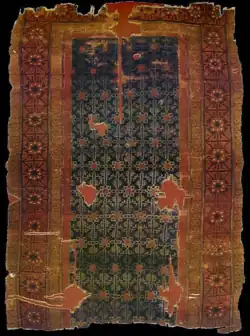 Seljuq carpet, 320 x 240 cm, from Alaeddin Mosque, Konya, 13th century[11]