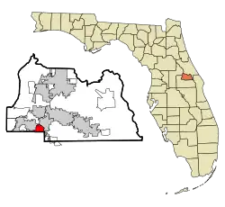 Location in Seminole County and the state of Florida