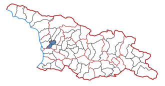 Location of the municipality within Georgia