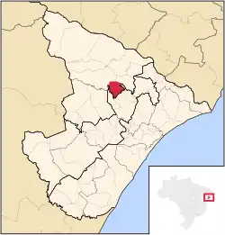 Location of Feira Nova in Sergipe