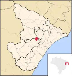 Location of Moita Bonita in Sergipe