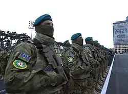 Personnel of the State Border Service of Azerbaijan.