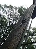 A Scout ascends the Trexler Scout Reservation COPE tower