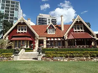 Shafston House, Kangaroo Point. 1852. Robin Dods[52]