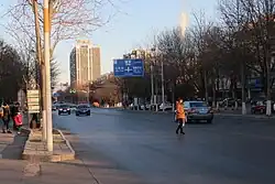 Xinbei Road within the township, 2015