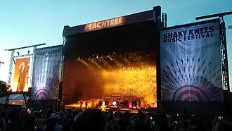 The Peachtree (main) stage at Shaky Knees Music Festival in 2016.