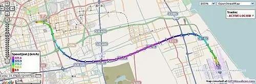 Shanghai Maglev speed