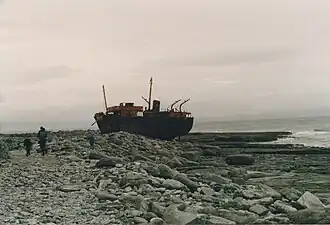 The wreck, July 1991