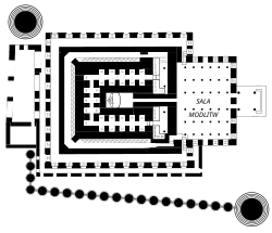 Layout of the temple