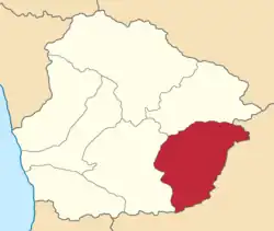 Location in the Kutaisi Governorate