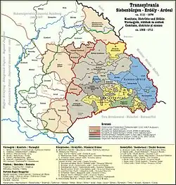 Map of Transylvania