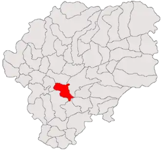 Location in Bistrița-Năsăud County