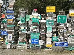 Portion of the Sign Post Forest, July 2022