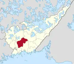 Location of Sippola in the Kymi Province