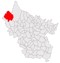Location in Buzău County