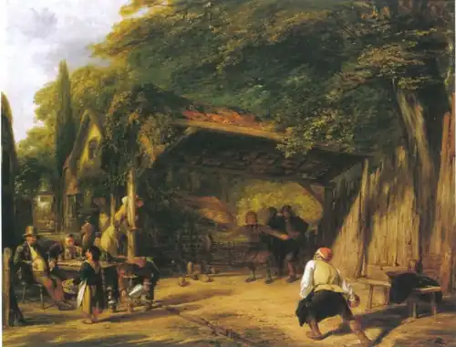 Skittle Players by William Collins