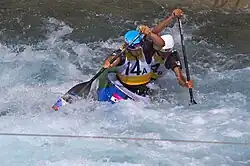 Vavřinec Hradilek and Stanislav Ježek in the C-2 semifinal