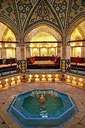 Howz in Soltan Amir Ahmad Bath House, Kashan, Iran